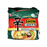 Nongshim Shin Premium Vegan Green Mushroom & Fried Tofu Family pack