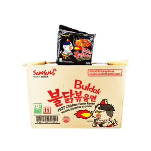 Samyang Buldak (Hot Spicy Chicken) Ramen, 1 Case (8 family packs)