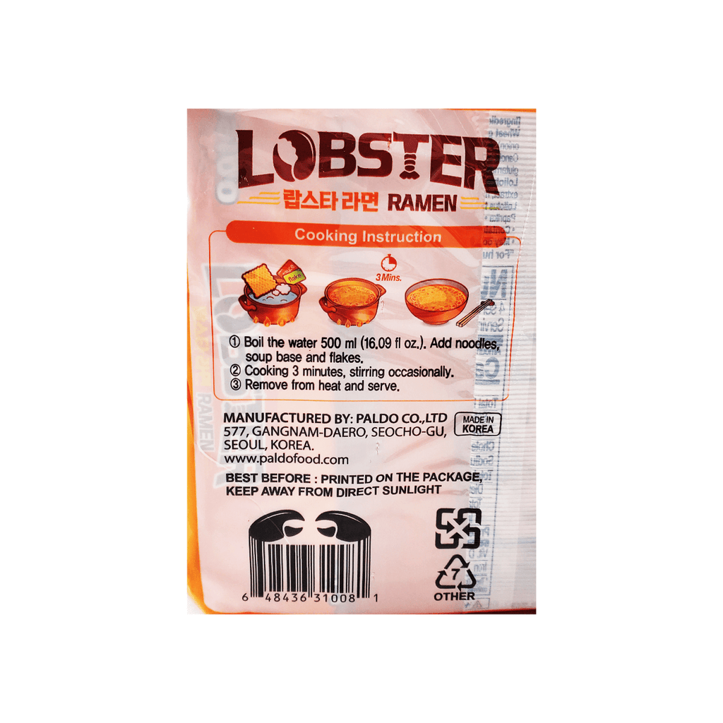Paldo Lobster Flavor Noodles Soup Family pack