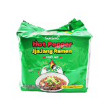 Samyang Hot Pepper Jjajang Stir-Fried Ramen Family pack