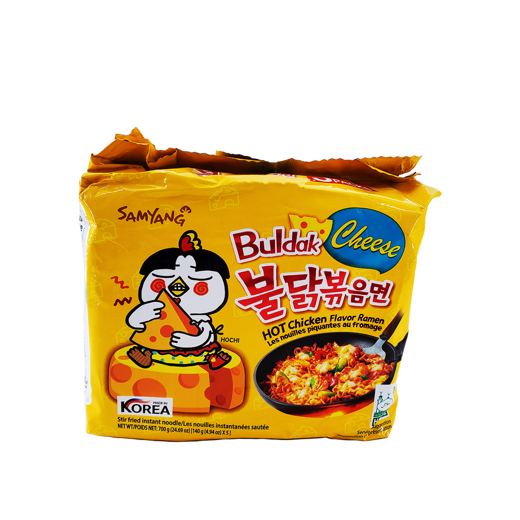 Samyang Fire Hot Cheese Flavored Chicken Ramen Noodles, 1 Case (8