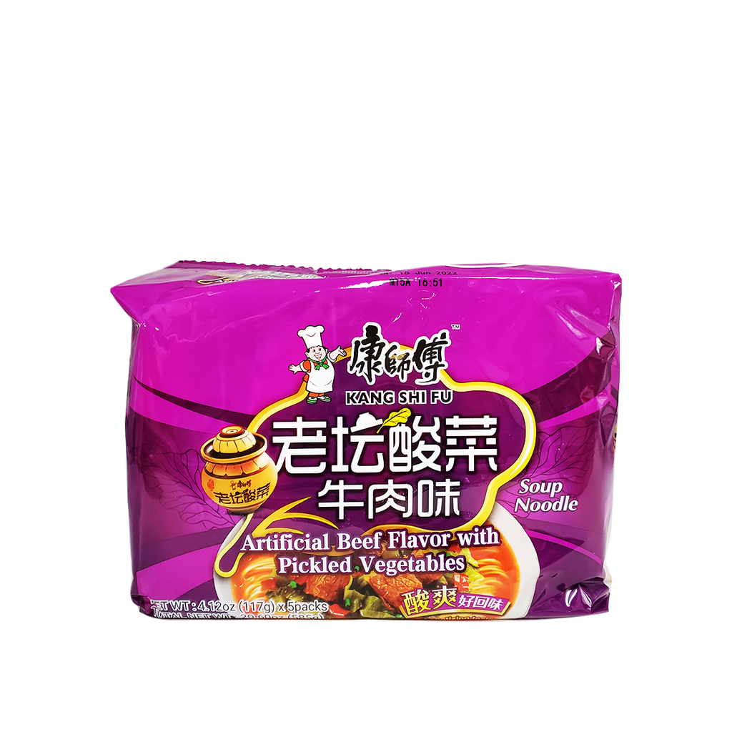 Kang shi fu Artificial Beef Flavor with Vegetables Family pack