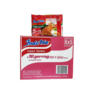 Indomie Mi goreng Hot & Spicy Noodles 1 case (6 family packs)