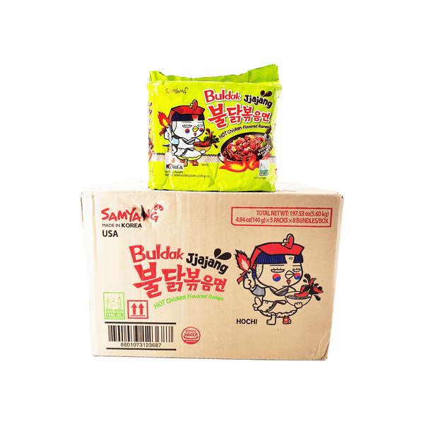 Samyang Buldak Jjajang Family pack 1 Case (8 family packs) 197.53oz – Ramen  Mall