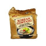 Samyang Korean Gomtang Ramen, 1 Case (4 family packs), 77.6oz
