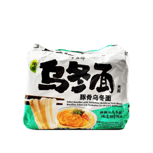 JML Udon Noodles with Tonkotsu (Artificial Pork Bone) Flavor Family pack