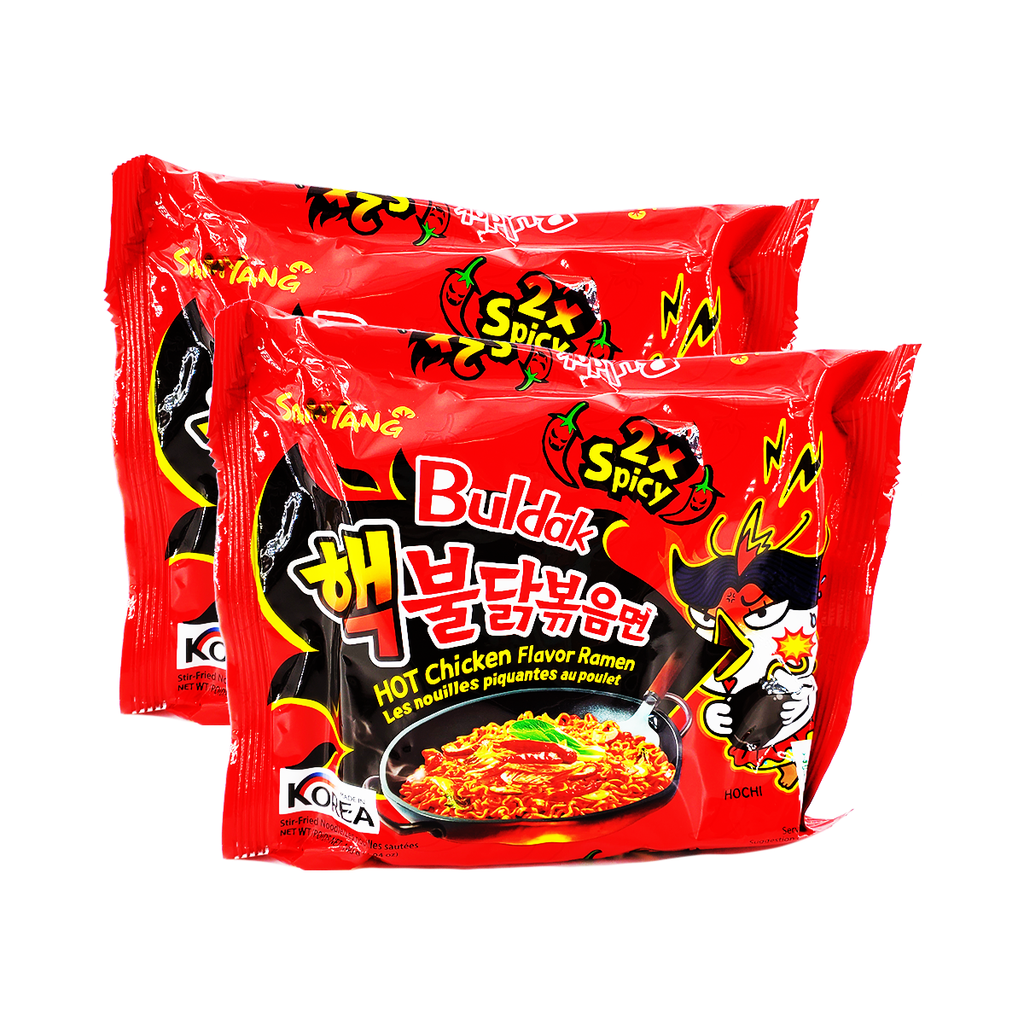 Samyang 2x Spicy Buldak Hot Chicken Single pack Twins 9.88oz