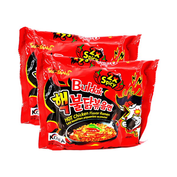 Samyang Buldak (Hot Spicy Chicken) Ramen, 1 Case (8 family packs), 197 –  Ramen Mall