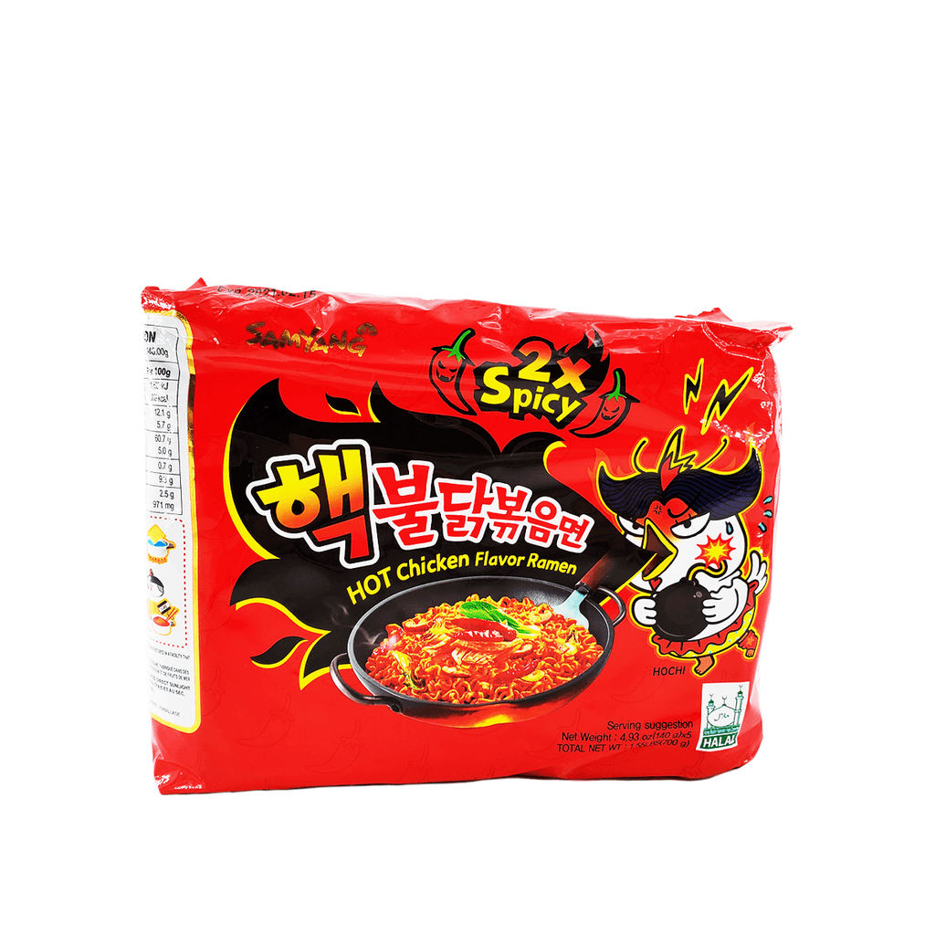Samyang 2x Spicy Buldak Hot Chicken Flavor Ramen Family pack 1.55Lbs
