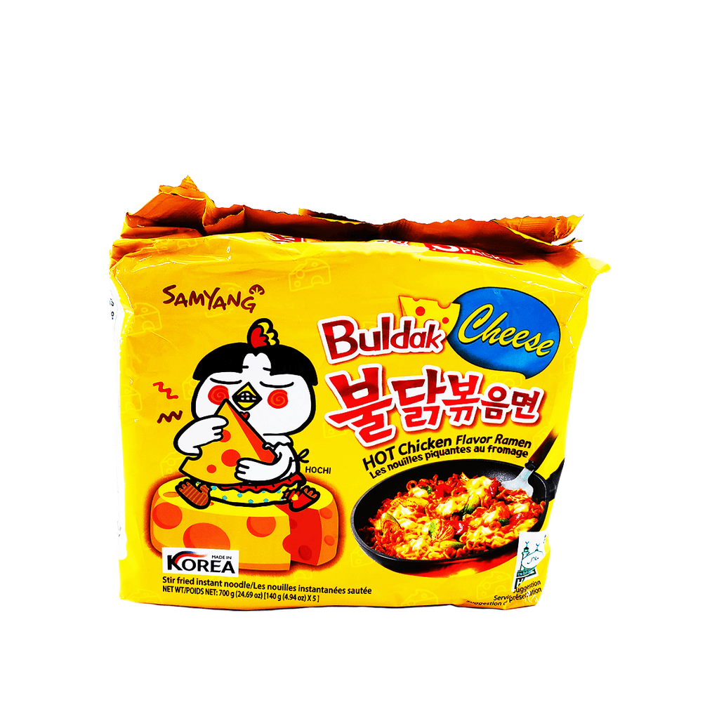 Samyang Cheese Buldak Hot Chicken Flavor Ramen Family pack 24.69oz – Ramen  Mall