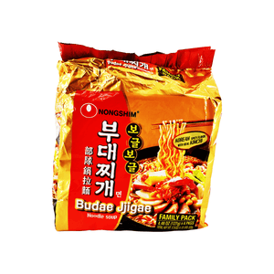 Nongshim Budae Jjigae Noodle Soup Family Pack 17.9oz
