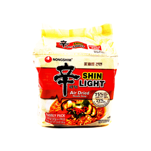Nongshim Shin Light Air Dried Noodle, Soup Family Pack 13.6oz