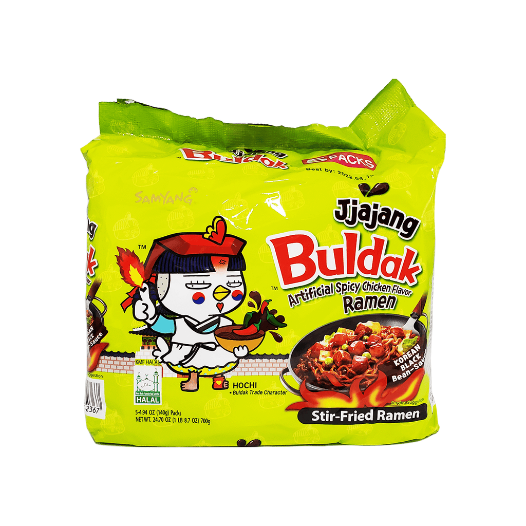 Samyang Buldak Jjajang Hot Chicken Flavor Ramen Family pack 24.69oz – Ramen  Mall