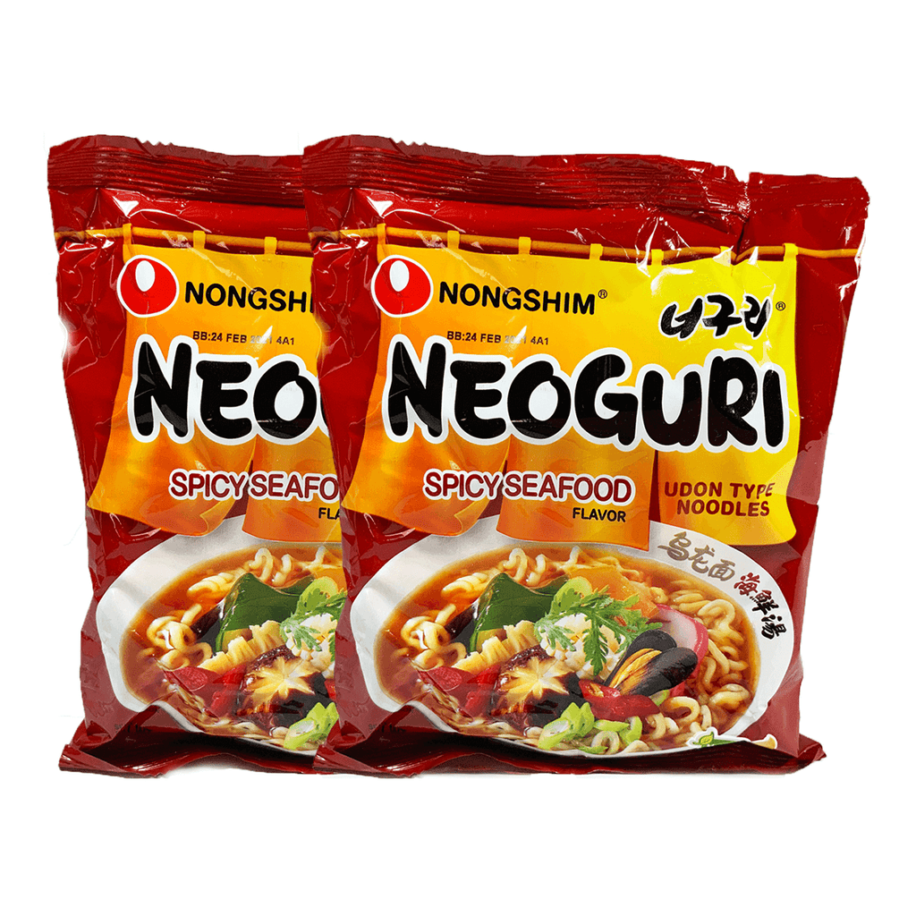 Nongshim Neoguri Spicy Seafood Flavor Single pack Twins 8.4oz (240g)